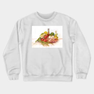 Still life with vegetables Crewneck Sweatshirt